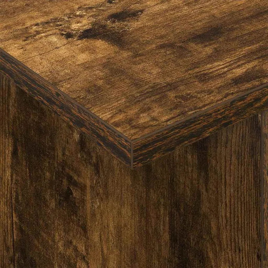 Meuble TV 2 pcs Chêne fumé 50 x 35 x 45 cm Bois d'ingénierie - 10