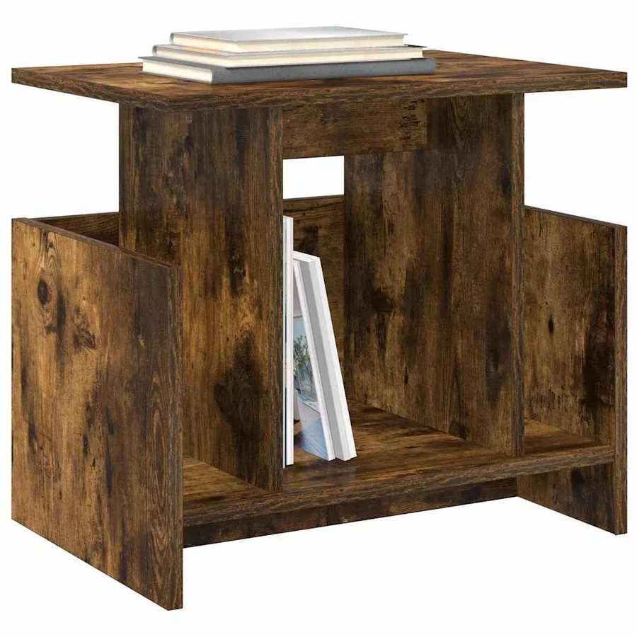 Meuble TV 2 pcs Chêne fumé 50 x 35 x 45 cm Bois d'ingénierie - 3
