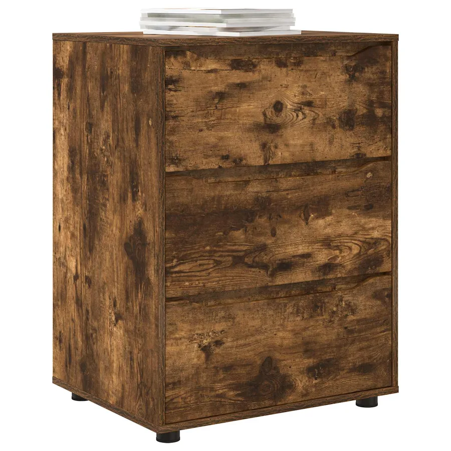 Armoire de rangement Chêne fumé 60 x 48 x 81 cm - 3
