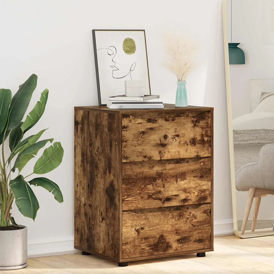 Armoire de rangement Chêne fumé 60 x 48 x 81 cm - 6