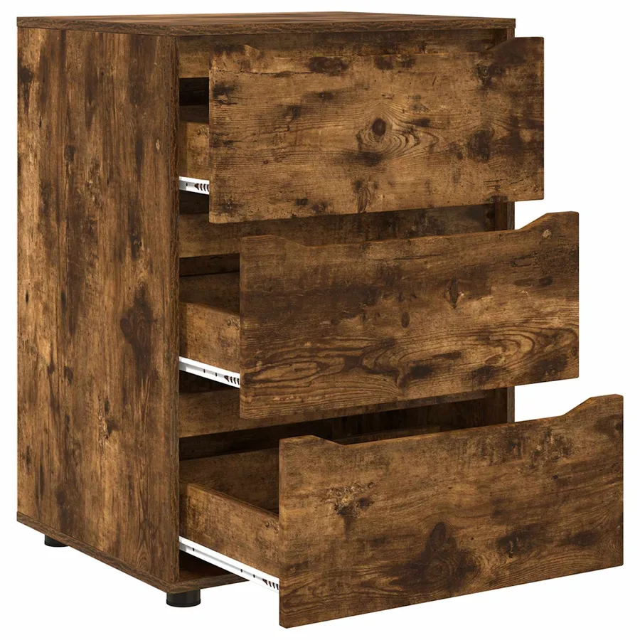 Armoire de rangement Chêne fumé 60 x 48 x 81 cm - 7