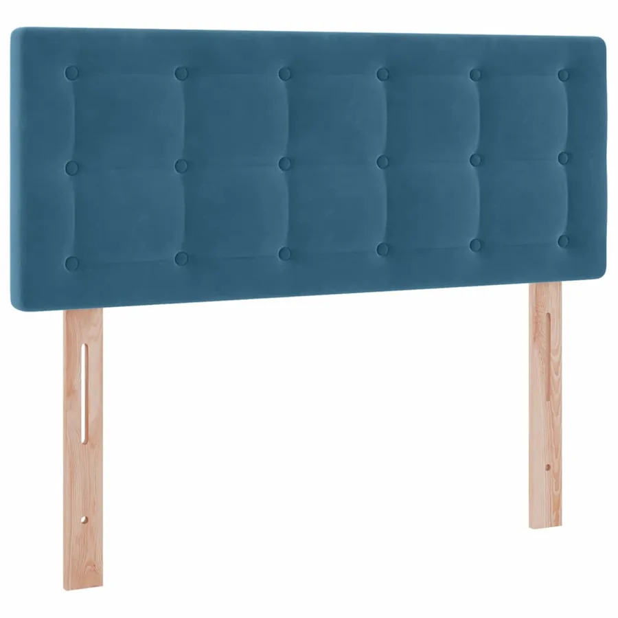 Lit de Rangement avec matelas Bleu foncé 120 x 200 cm Velours - 9
