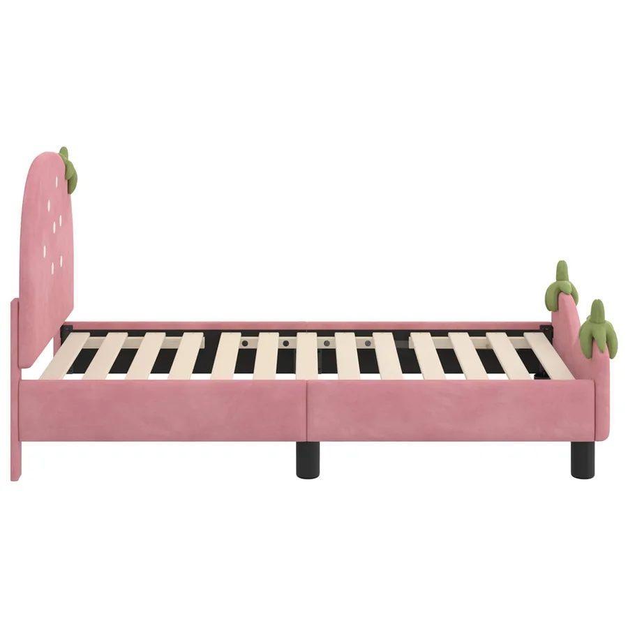 Cadre de lit pour tout-petit avec tête de lit Rose 70 x 140 cm - 6