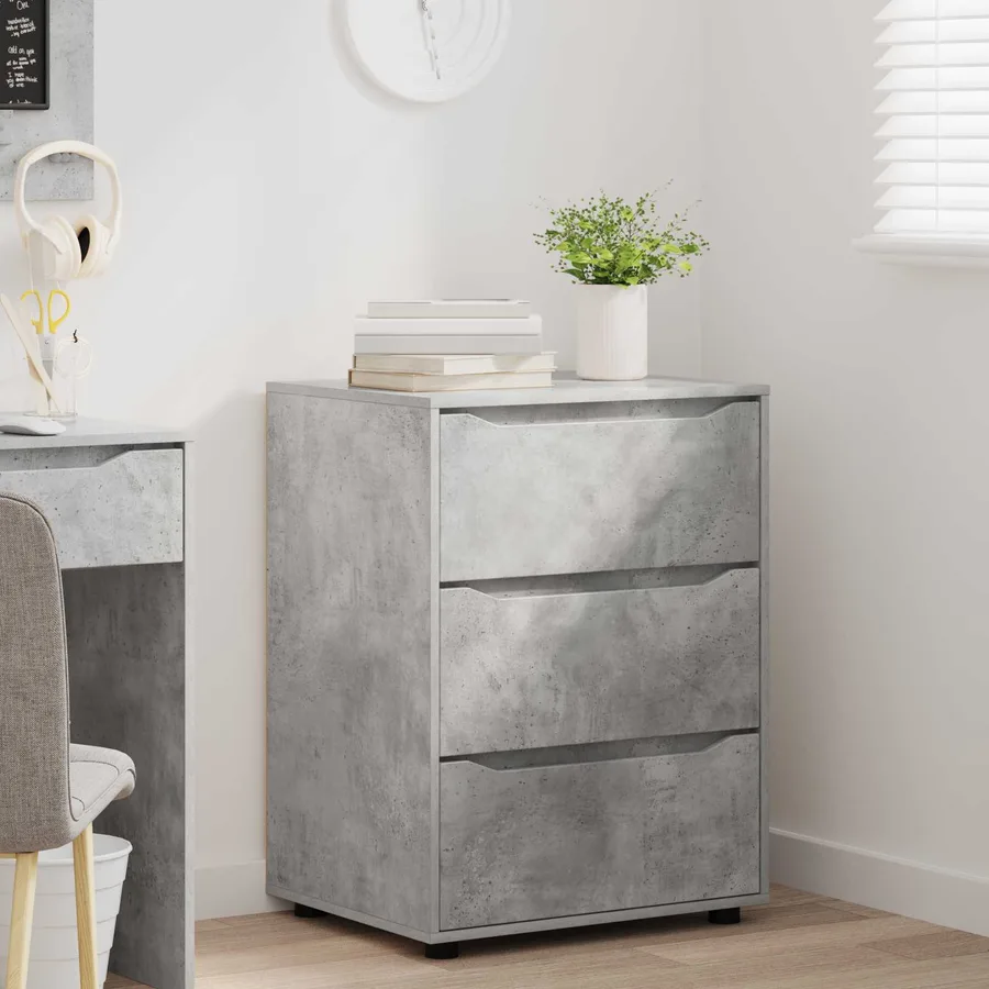 Armoire de rangement Gris béton 60 x 48 x 81 cm - 5