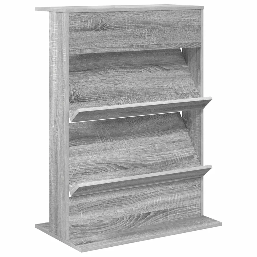 Étagère à magazines avec étagère Gris Sonoma 70 x 41 x 96 cm - 2
