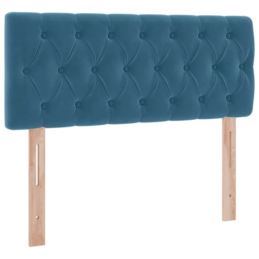Lit de rangement LED avec matelas Bleu foncé 120 x 200 cm - 8
