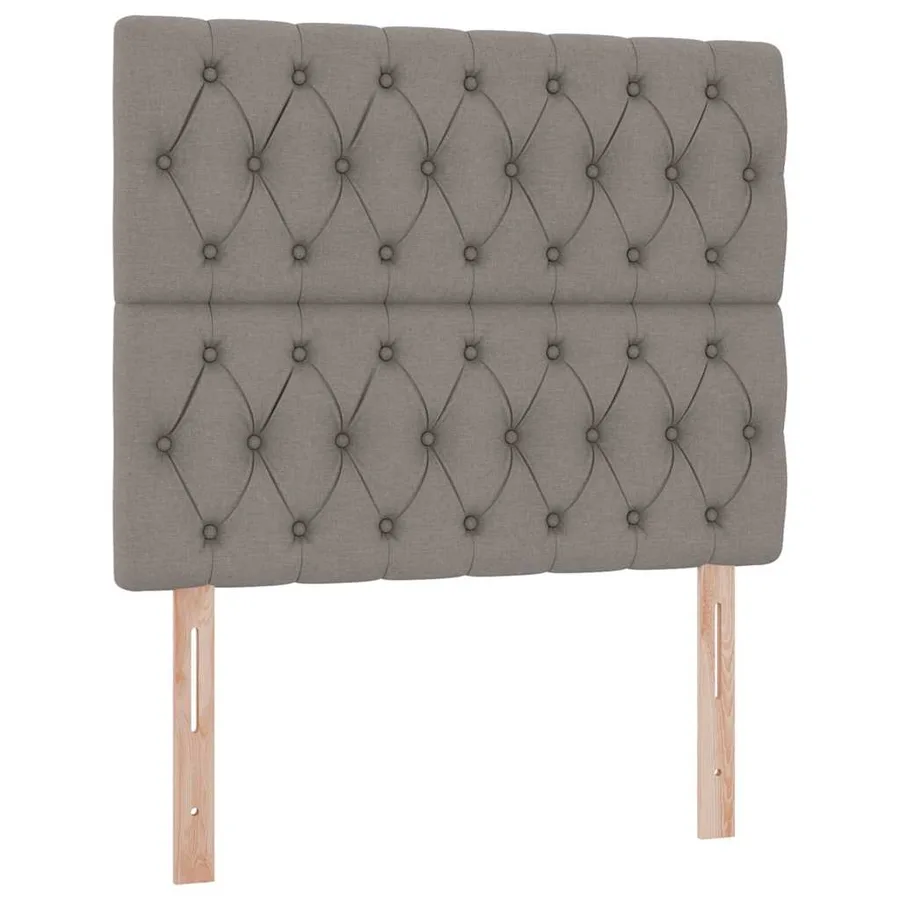 Lit de rangement LED avec matelas Taupe 120 x 200 cm Tissu - 10