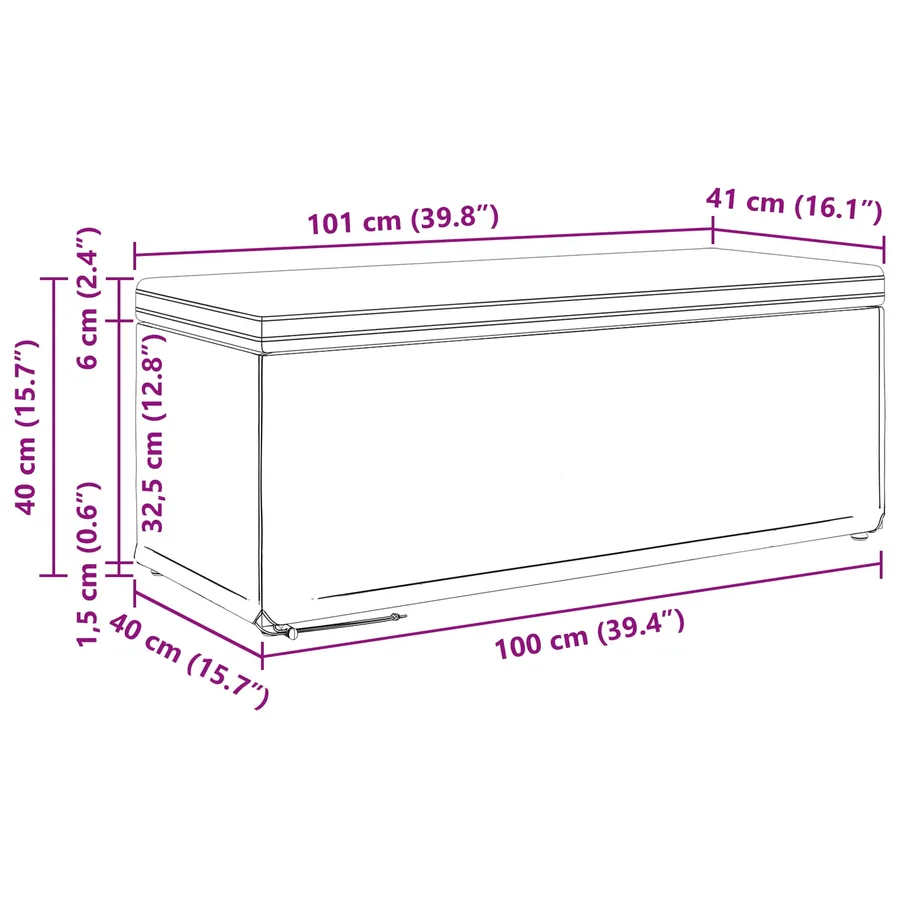Tabouret Blanc Cuir Synthétique et Bois Composite - 9