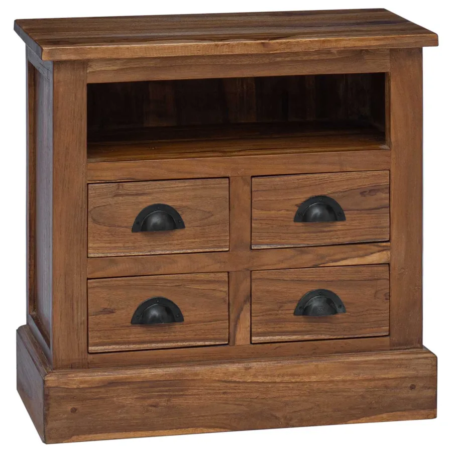 Armoire de rangement avec tiroir Naturel 60 x 30 x 60 cm - 2