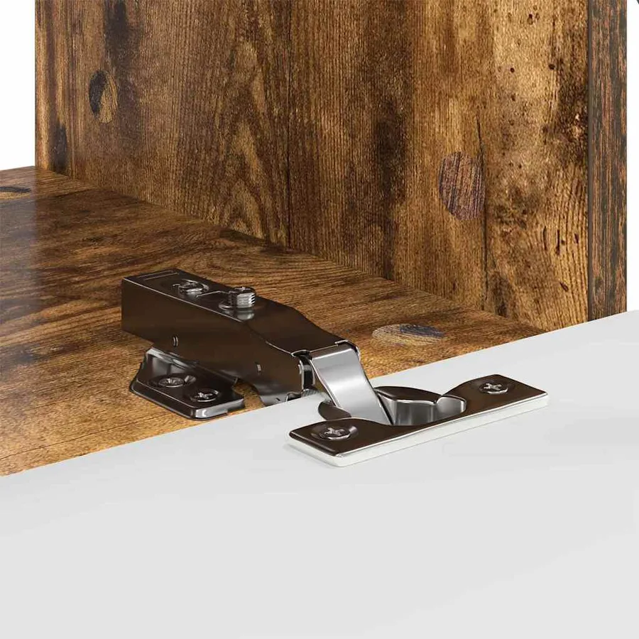Meuble TV mural Chêne fumé 60 x 31 x 29,5 cm Bois d'ingénierie - 8