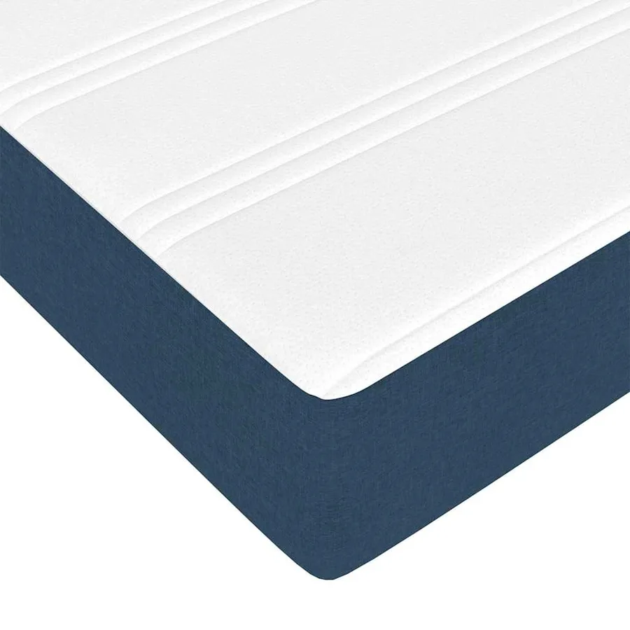 Lit avec rangement et matelas Bleu 140 x 190 cm Polyester - 13