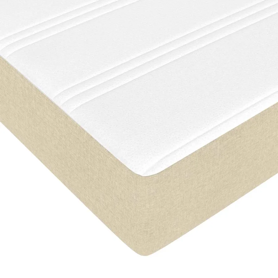Lit avec rangement et matelas Crème 120 x 200 cm Polyester - 13