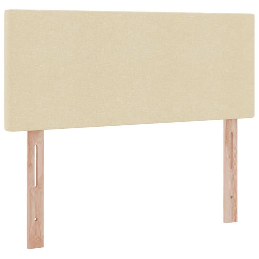 Lit de rangement LED avec matelas Crème 120 x 200 cm Tissu - 10