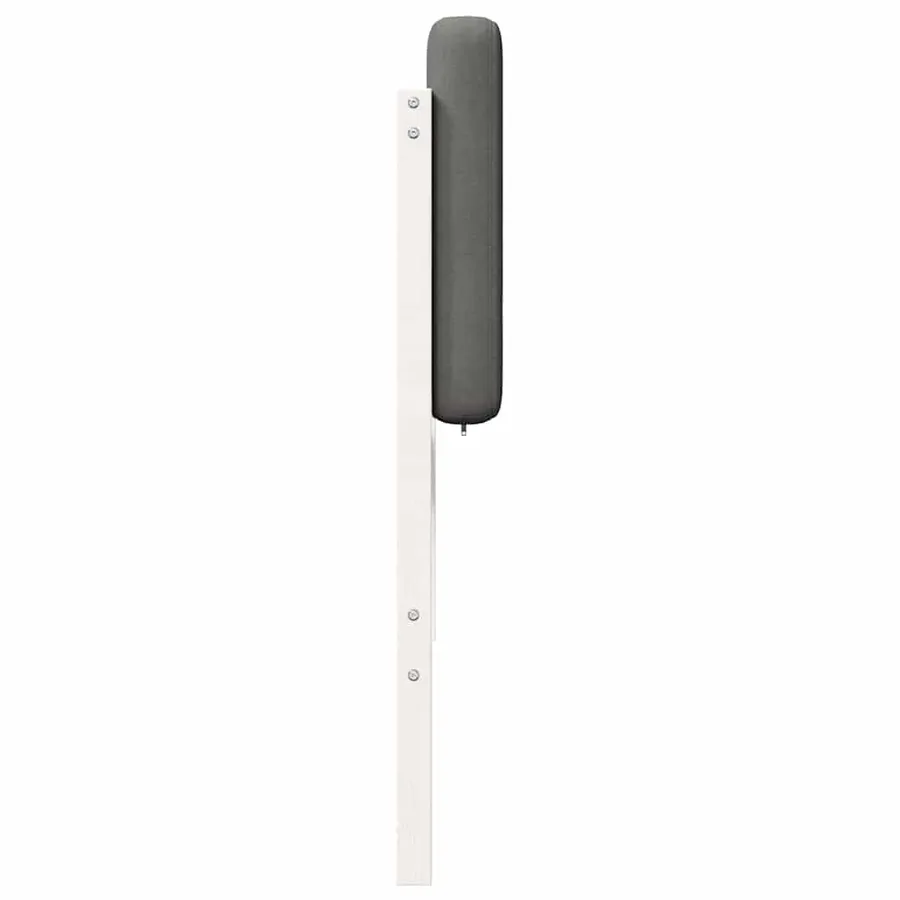 Tête de lit capitonnée Blanc et gris clair 150 cm Pin massif - 5