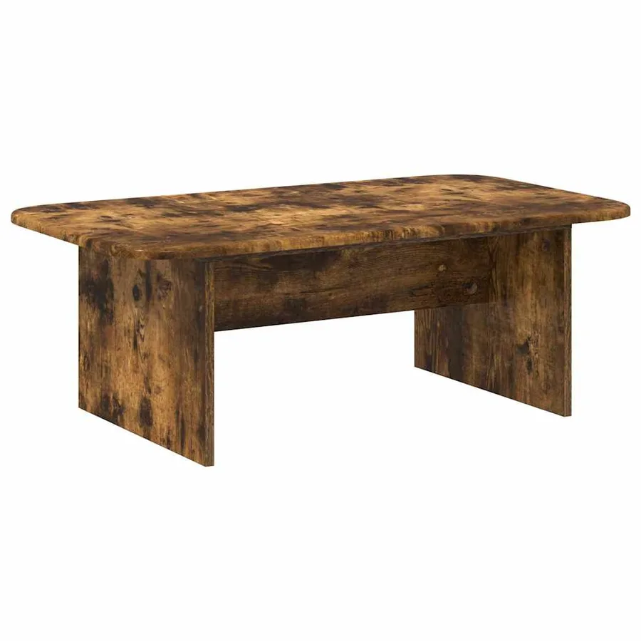 Table basse Chêne fumé 93 x 53 x 33 cm Bois d'ingénierie - 7