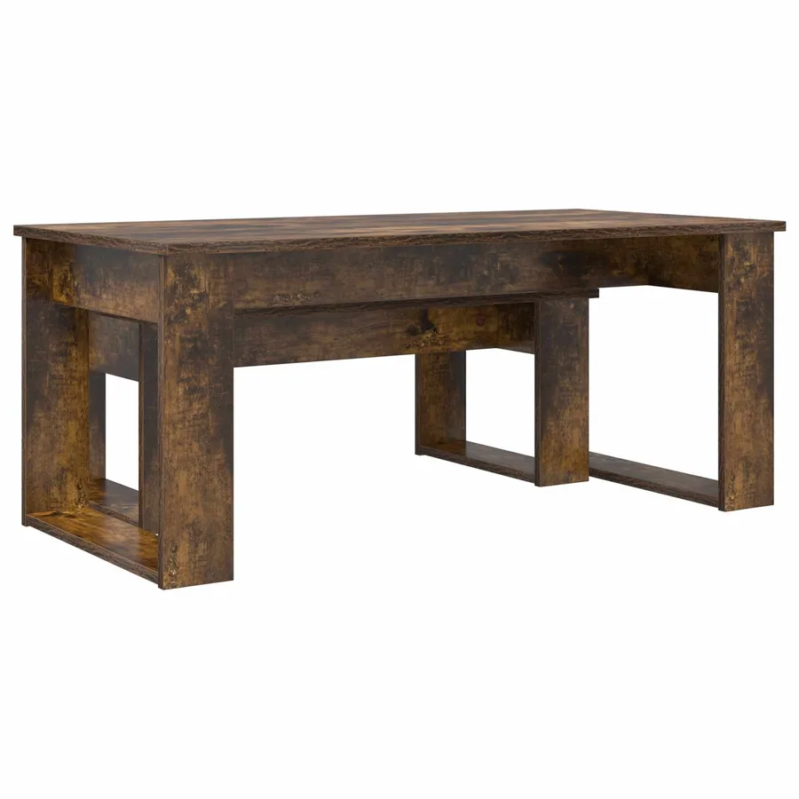 Ensemble de tables basses 2 pcs Chêne fumé Bois d'ingénierie - 8