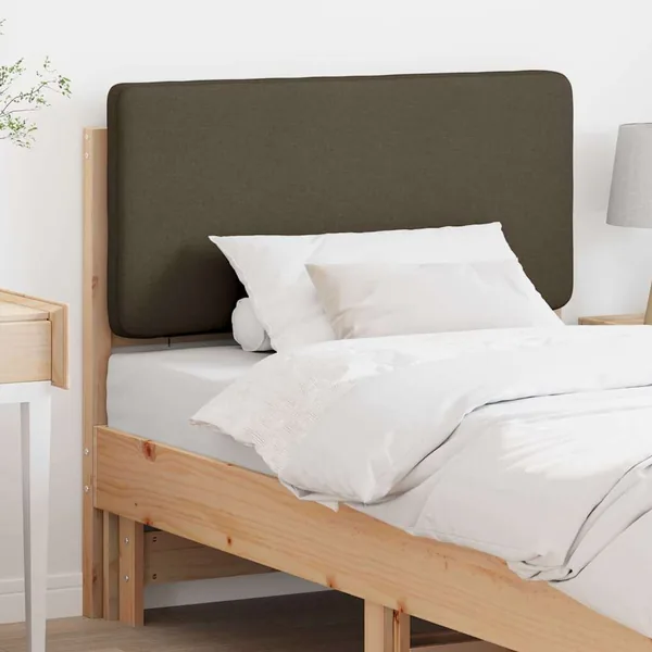 Tête de lit capitonnée Marron et Taupe 100 cm Pin massif