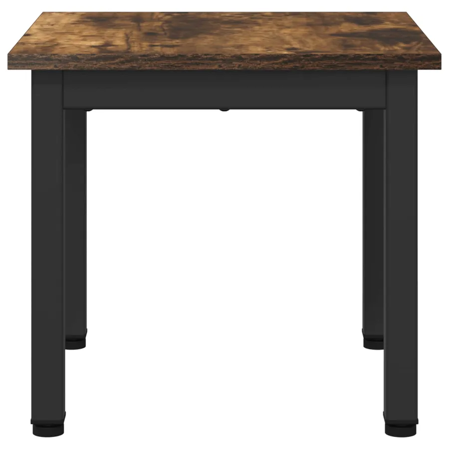 Table basse Chêne Fumé 40 x 40 x 36 cm Bois d'ingénierie - 6