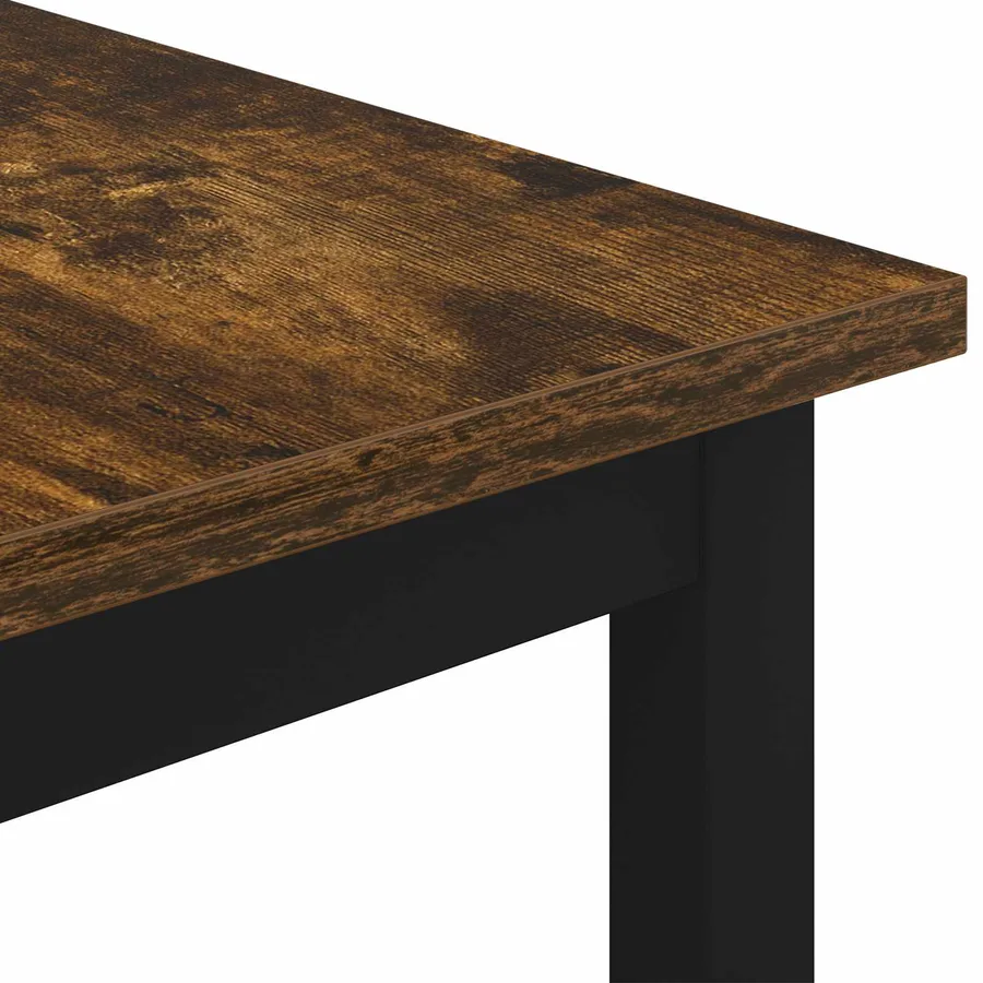 Table basse Chêne Fumé 40 x 40 x 36 cm Bois d'ingénierie - 7