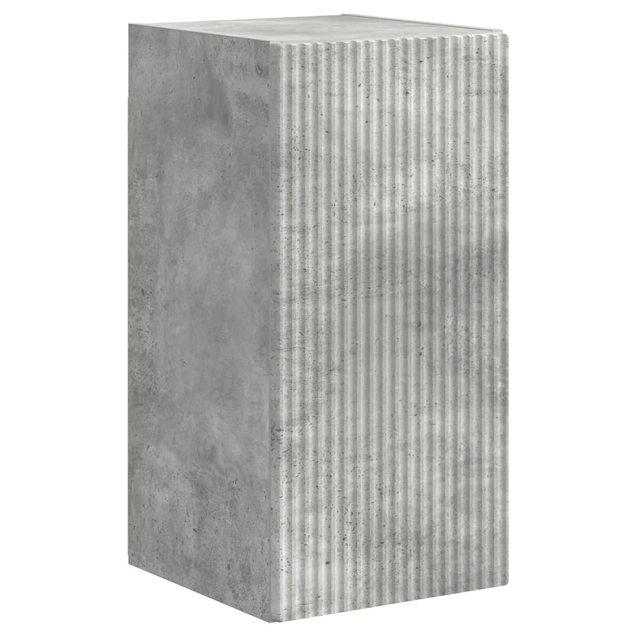 Ensemble meuble TV 4 pcs Gris béton Bois d'ingénierie - 6