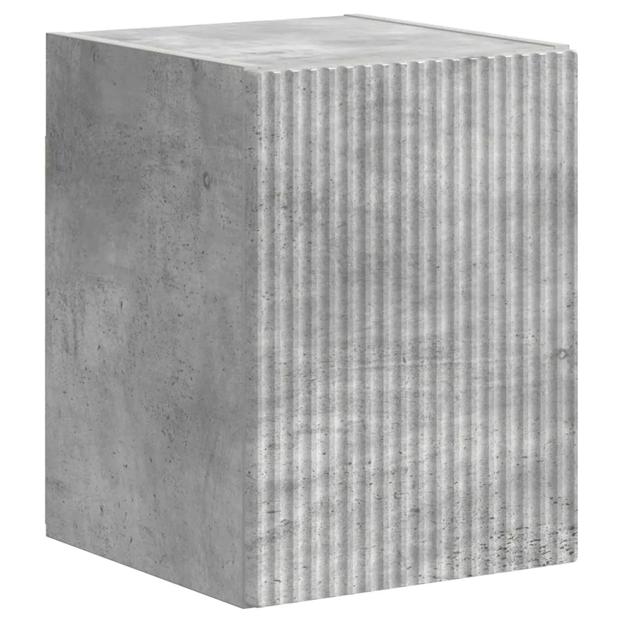 Ensemble meuble TV 4 pcs Gris béton Bois d'ingénierie - 7