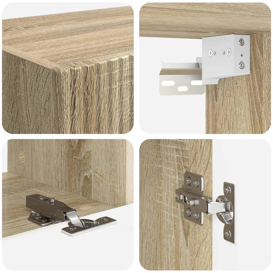 Ensemble meuble TV 5 pcs Chêne Sonoma Bois d'ingénierie - 10