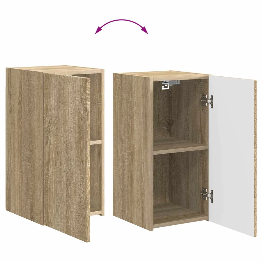 Ensemble meuble TV 5 pcs Chêne Sonoma Bois d'ingénierie - 12