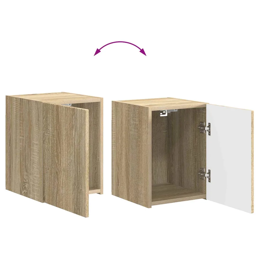 Ensemble meuble TV 5 pcs Chêne Sonoma Bois d'ingénierie - 13
