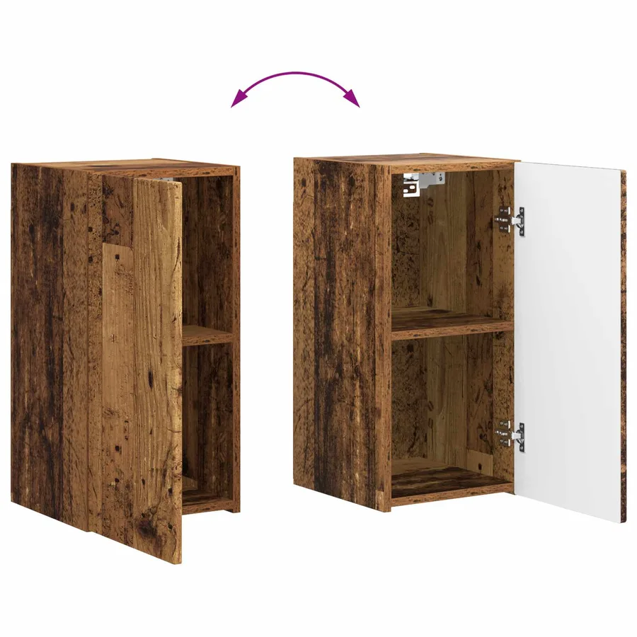 Ensemble meuble TV 5 pcs Bois Ancien Bois d'ingénierie - 15
