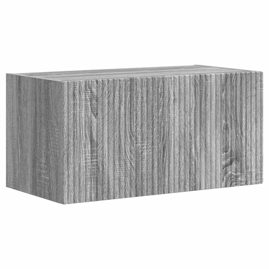 Ensemble meuble TV 4 pcs Gris Sonoma Bois d'ingénierie - 7