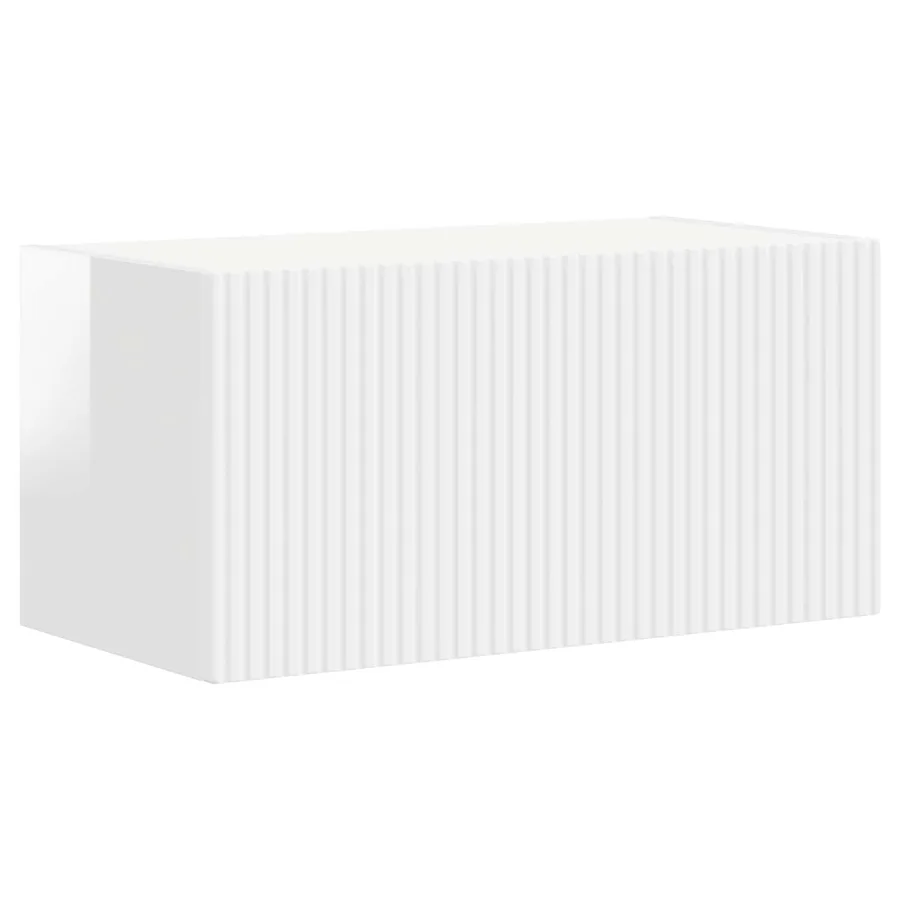 Ensemble meuble TV 4 pcs Blanc brillant Bois d'ingénierie - 5