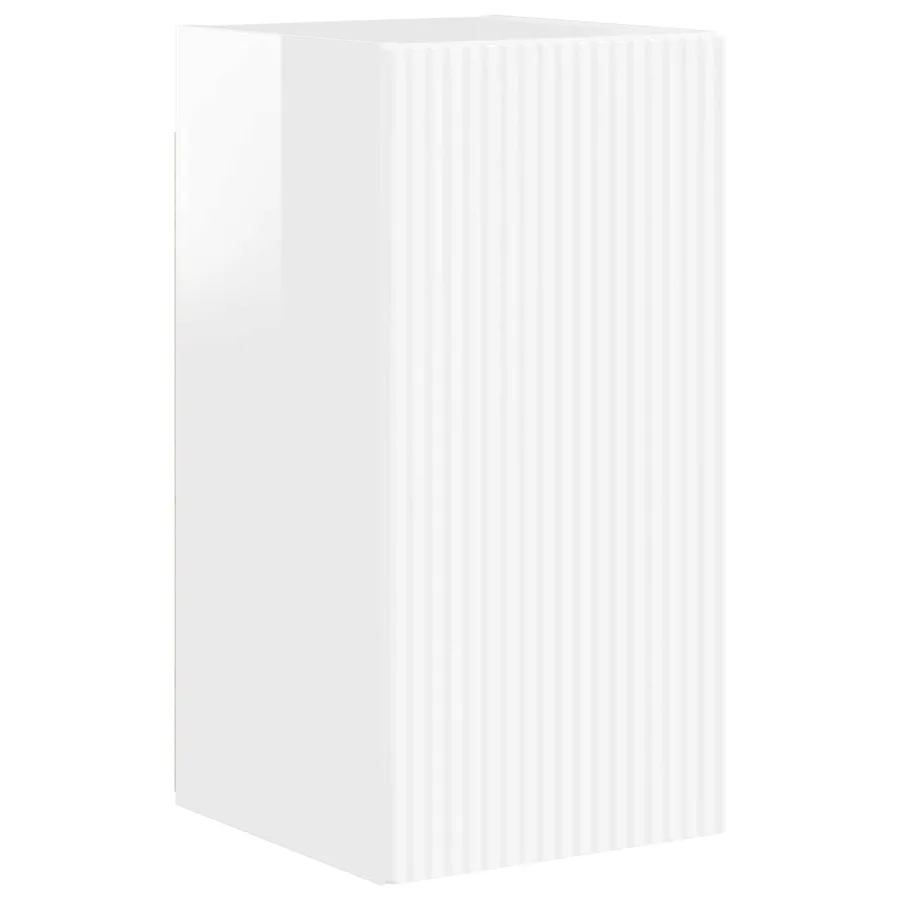 Ensemble meuble TV 4 pcs Blanc brillant Bois d'ingénierie - 6