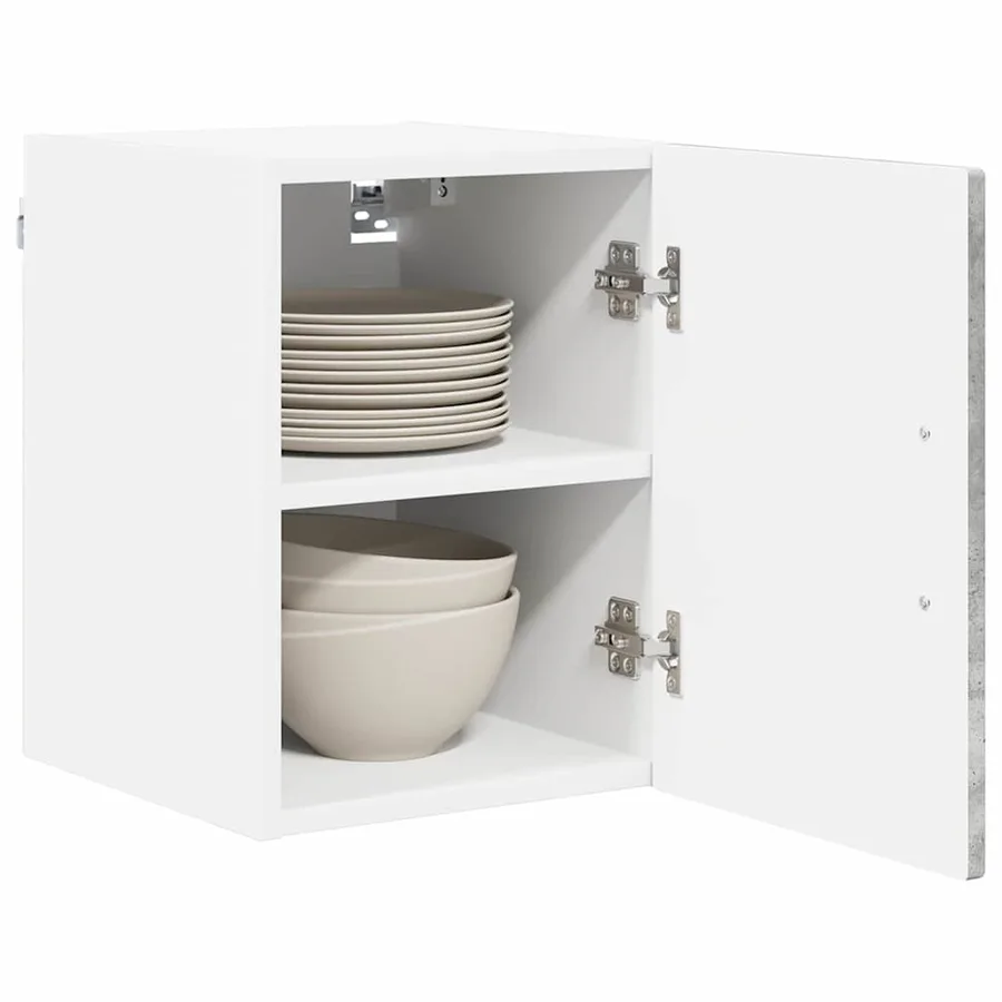 Meuble mural PORTO 2 pcs Gris béton 30 x 31 x 40 cm - 3