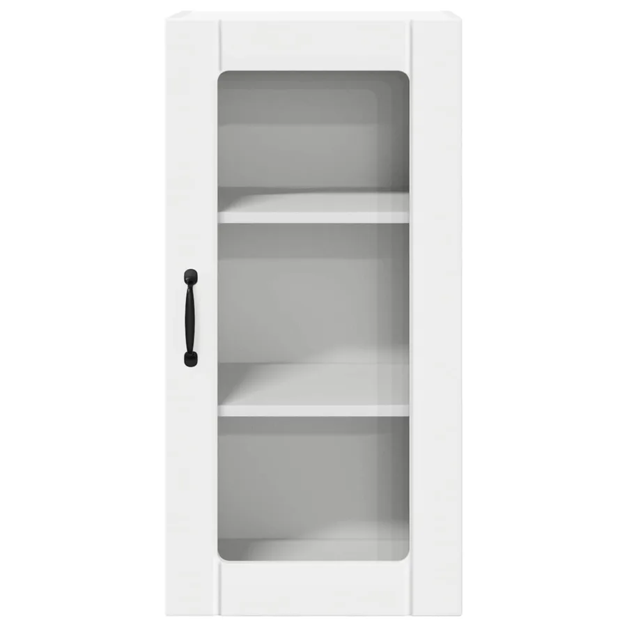Cabinet en verre mural PORTO 2 pcs Blanc 40 x 31 x 80 cm - 7