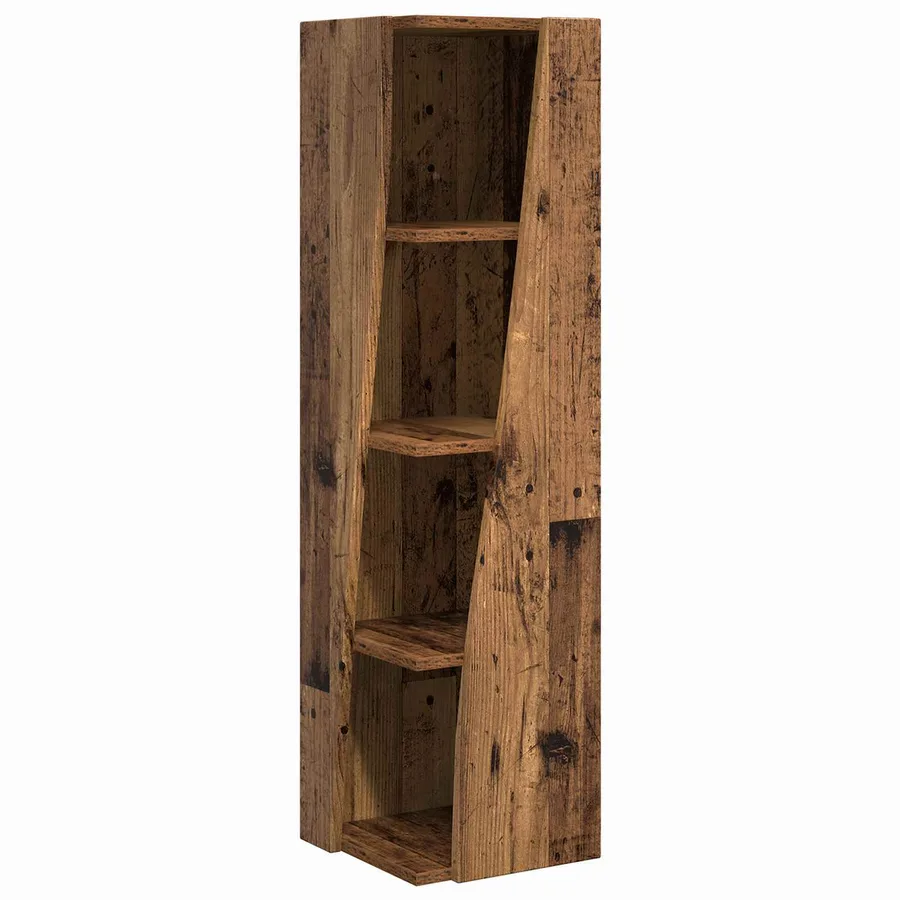 Meuble d'angle Bois ancien 27,5x27x102cm Bois d'ingénierie - 2