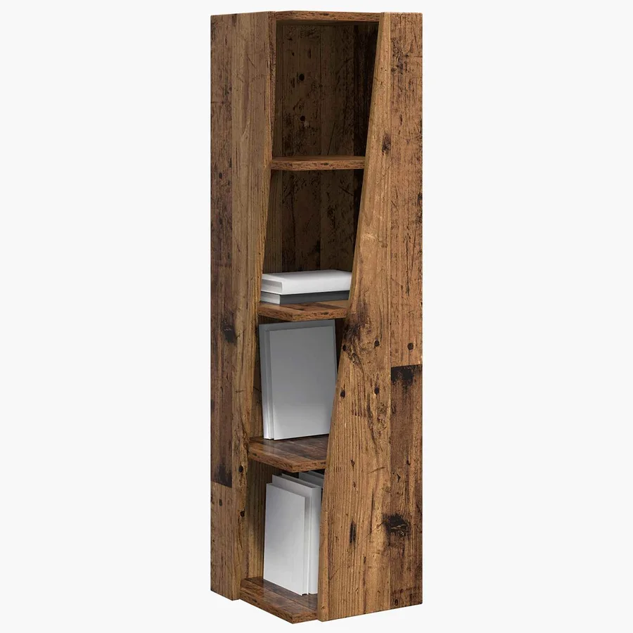 Meuble d'angle Bois ancien 27,5x27x102cm Bois d'ingénierie - 3