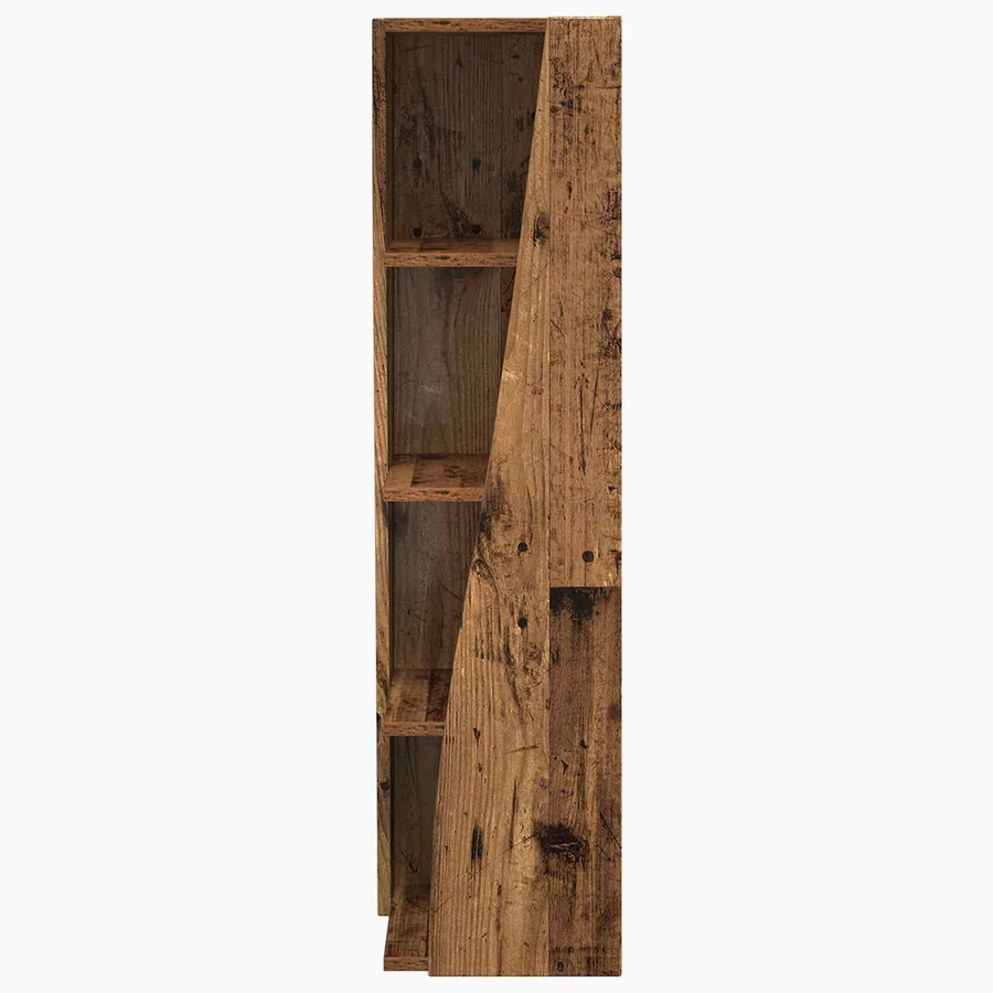 Meuble d'angle Bois ancien 27,5x27x102cm Bois d'ingénierie - 5
