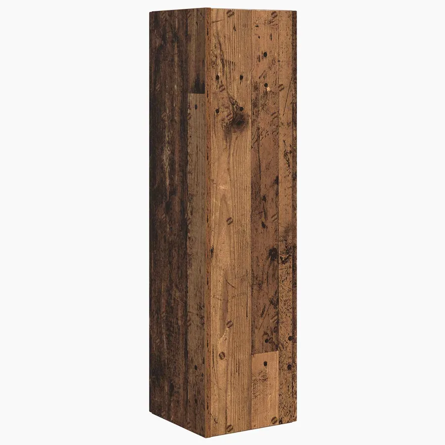 Meuble d'angle Bois ancien 27,5x27x102cm Bois d'ingénierie - 7