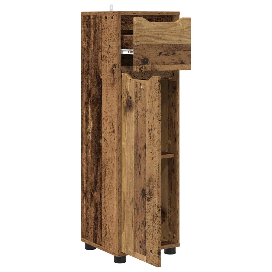 Cabinet de salle de bain Bois Ancien 30,5 x 30 x 101 cm - 5