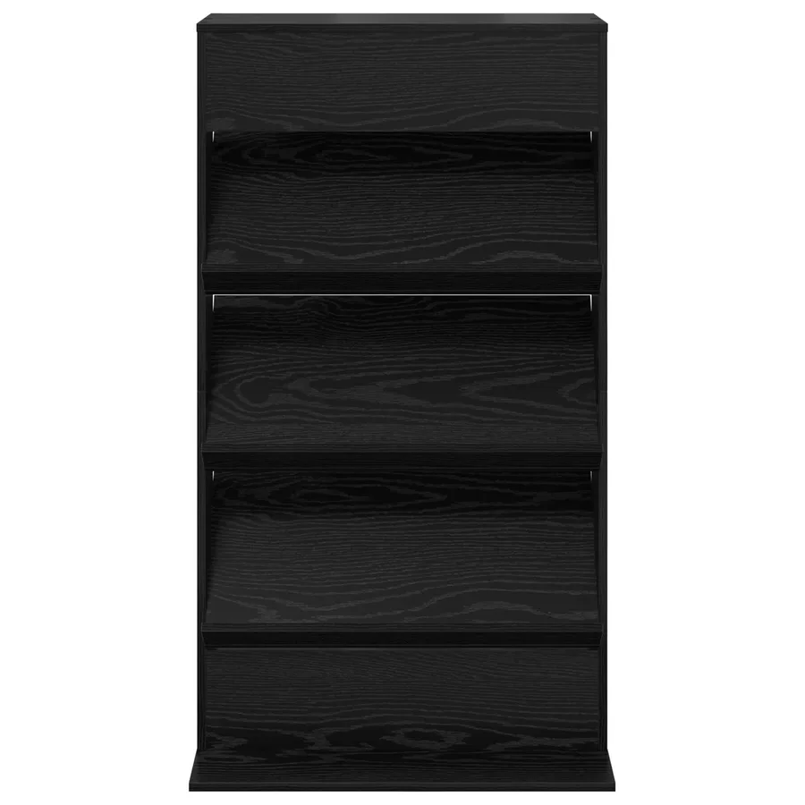 Étagère à magazines avec étagère Chêne noir 70 x 41 x 126 cm - 5