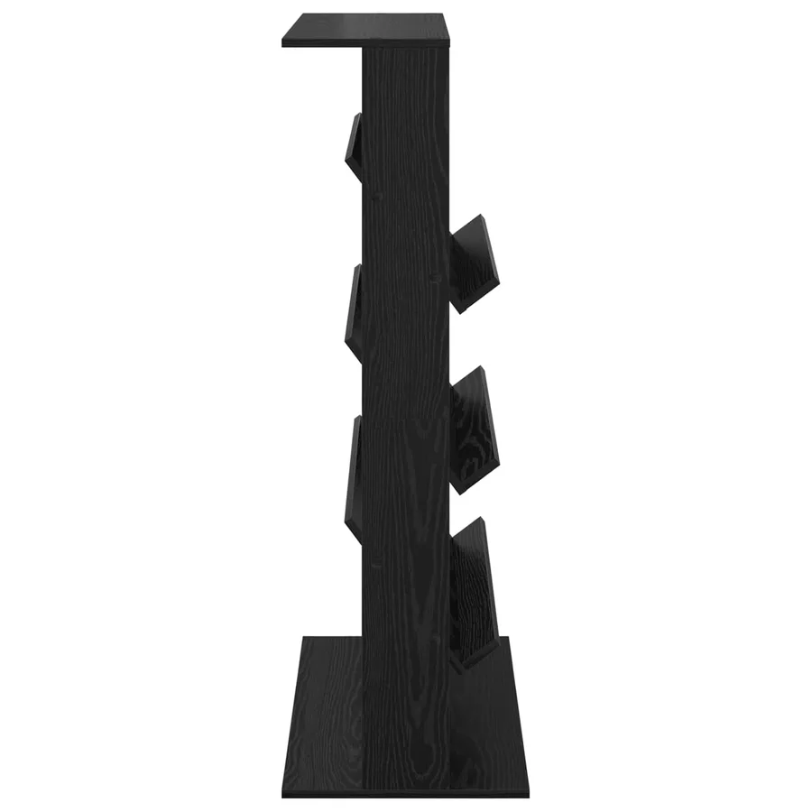 Étagère à magazines avec étagère Chêne noir 70 x 41 x 126 cm - 6