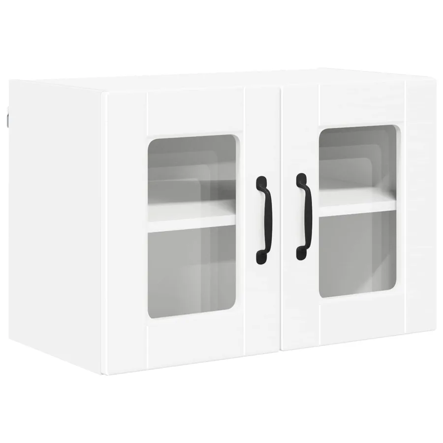 Cabinet en verre mural PORTO Blanc 60 x 31 x 40 cm - 2
