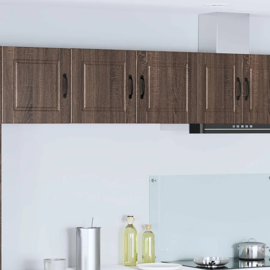 Meuble mural PORTO Chêne brun 80 x 31 x 40 cm Bois d'ingénierie