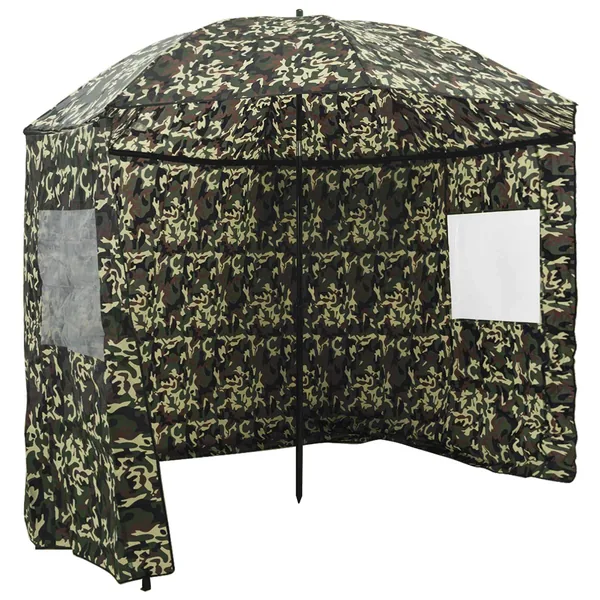 Umbrella de pêche Camouflage 220 x 185 cm Polyester Oxford