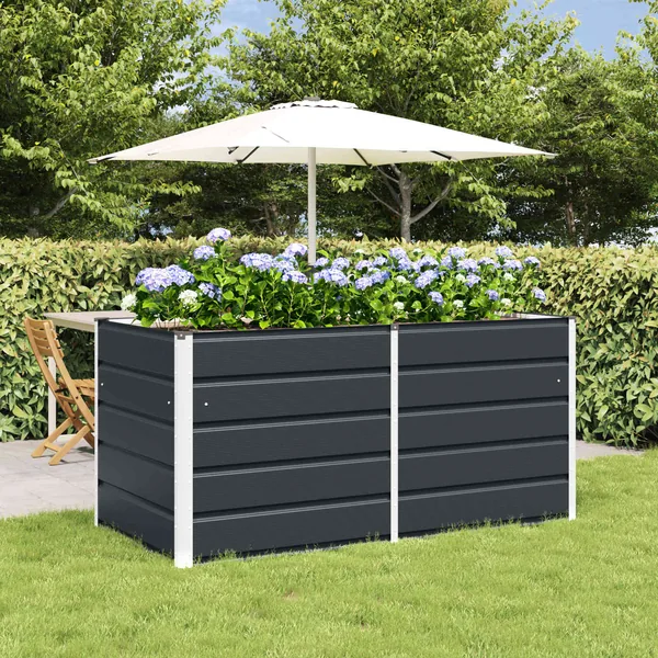 Jardinière Anthracite 160 x 80 x 75 cm Acier