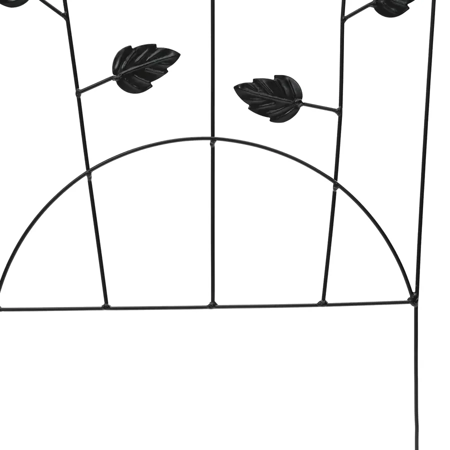 Clôture de jardin 3 pcs Noir 110,5 x 42,5 cm Acier - 8