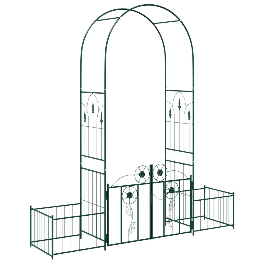 Arche de jardin avec verrouillage Vert 203 x 50 x 218 cm - 2