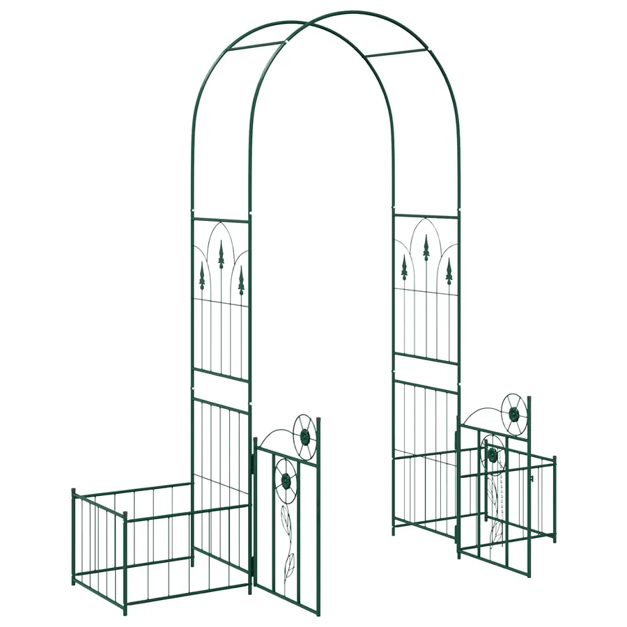 Arche de jardin avec verrouillage Vert 203 x 50 x 218 cm - 5