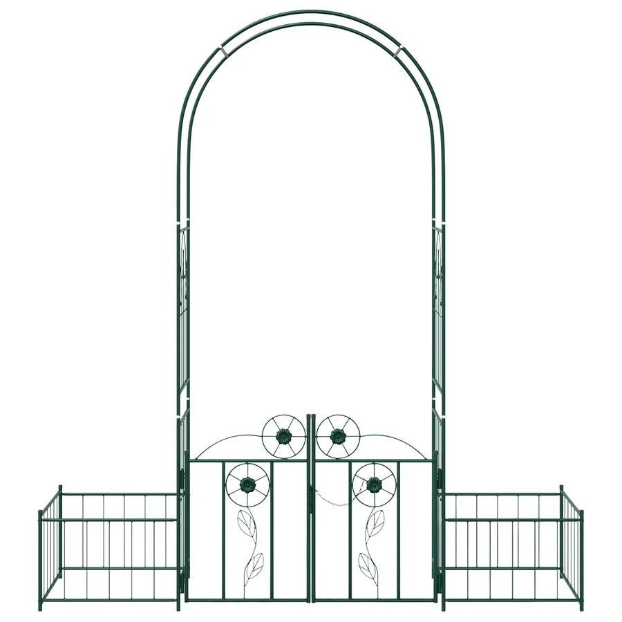 Arche de jardin avec verrouillage Vert 203 x 50 x 218 cm - 6