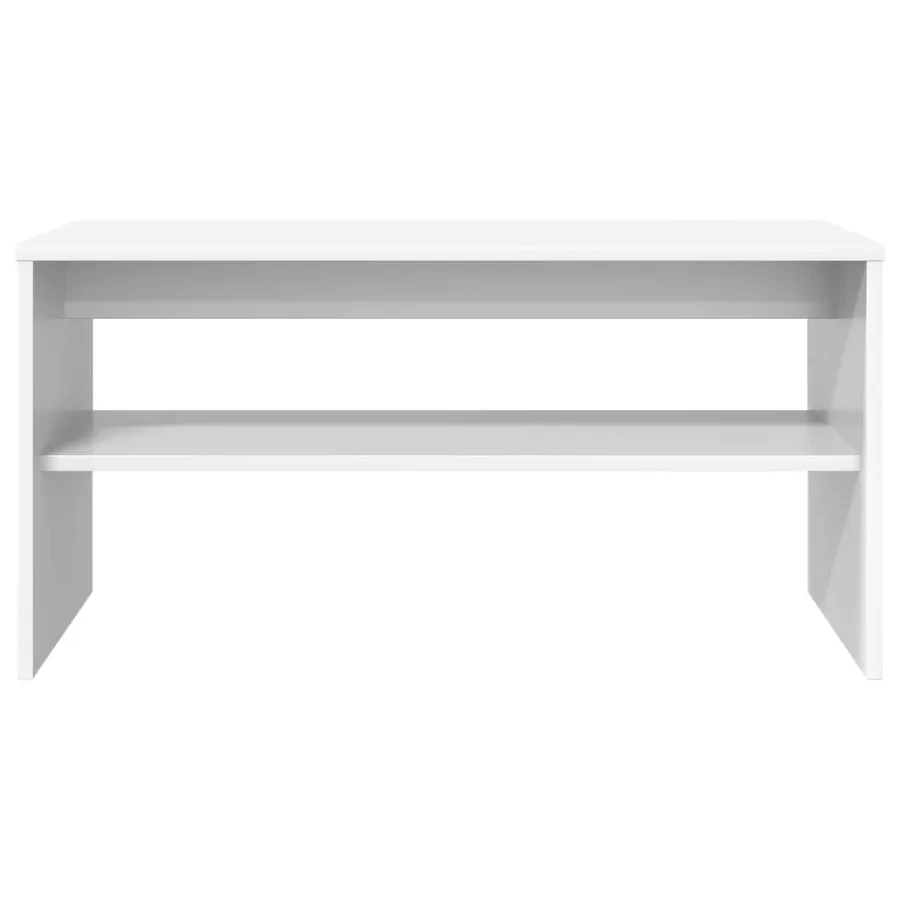 Meuble TV 80 x 35 x 40 cm Blanc Bois d'ingénierie - 5
